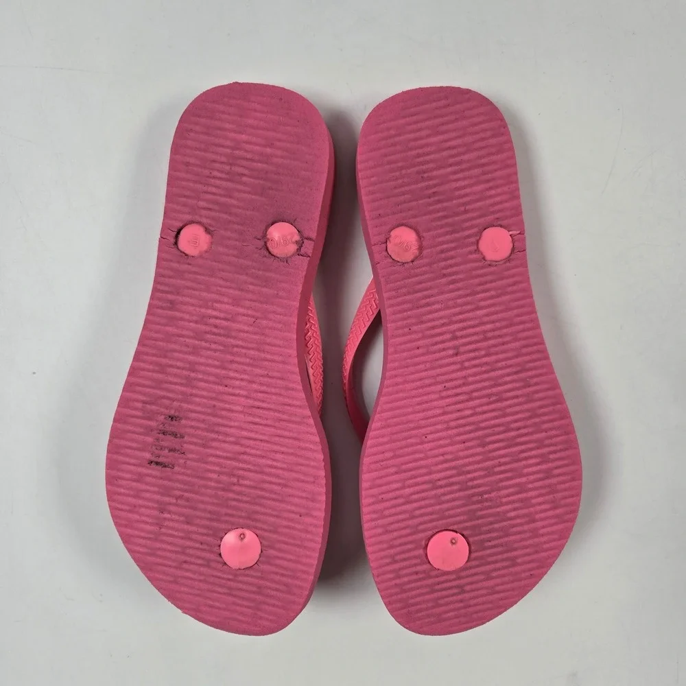 Havaianas Flip Flops Kids 13C/1Y Pink Slim Sandals Beach Summer Shoes